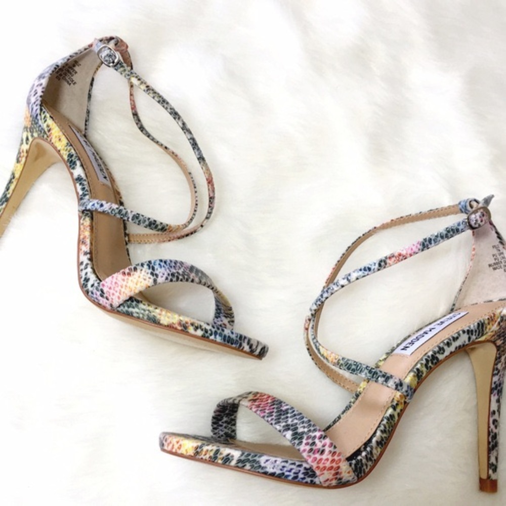 Steve Madden Feliz Multi Color Faux Snake Pump